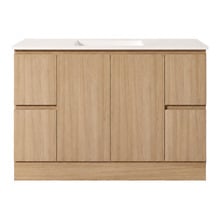 Byron 1500mm Light Oak Freestanding Vanity with Removable Kickboard